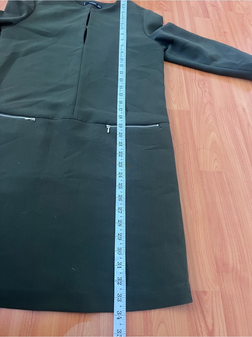 Mango Split Neck Shift Dress - Picture 7 of 7